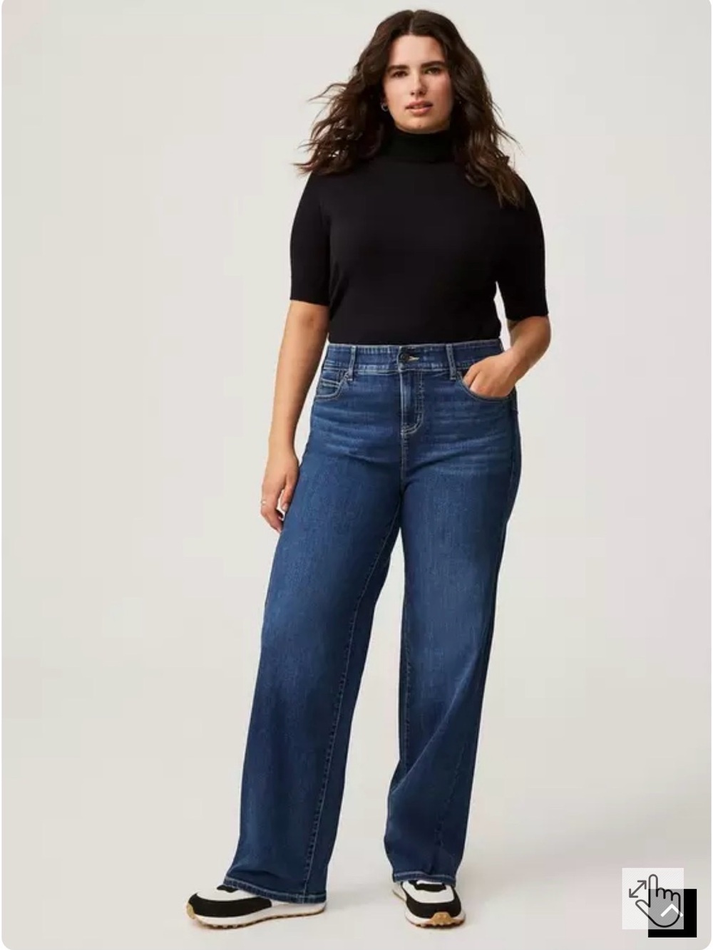 Bombshell Wide-Leg High-Rise Jean size 16